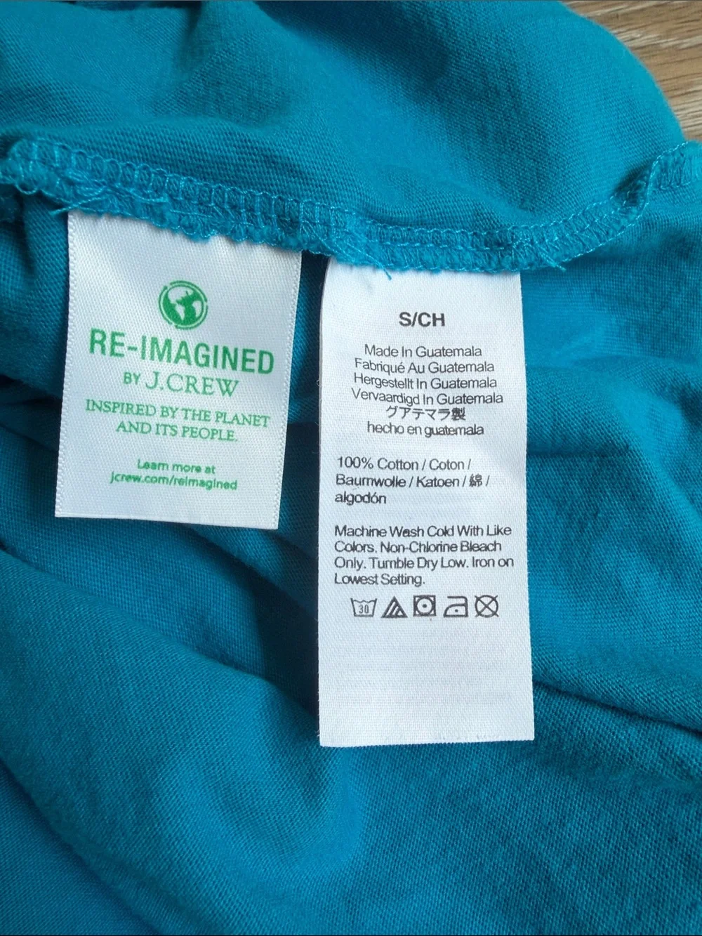 J. Crew Essential Cotton Tee in Vibrant Teal